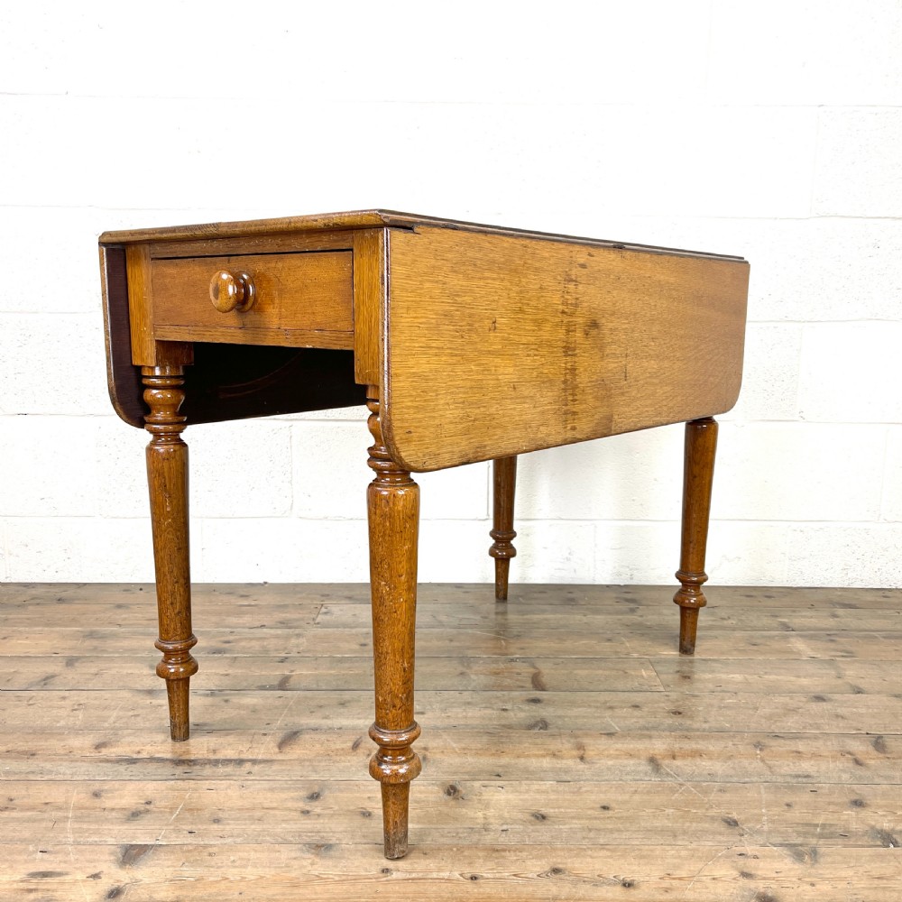 Victorian Oak Drop-Leaf Table