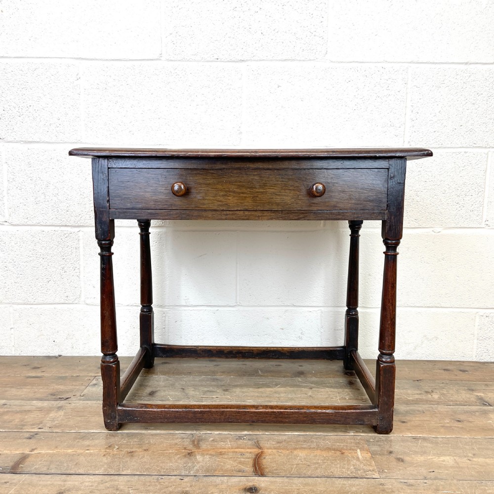 Antique Joined Oak Side Table