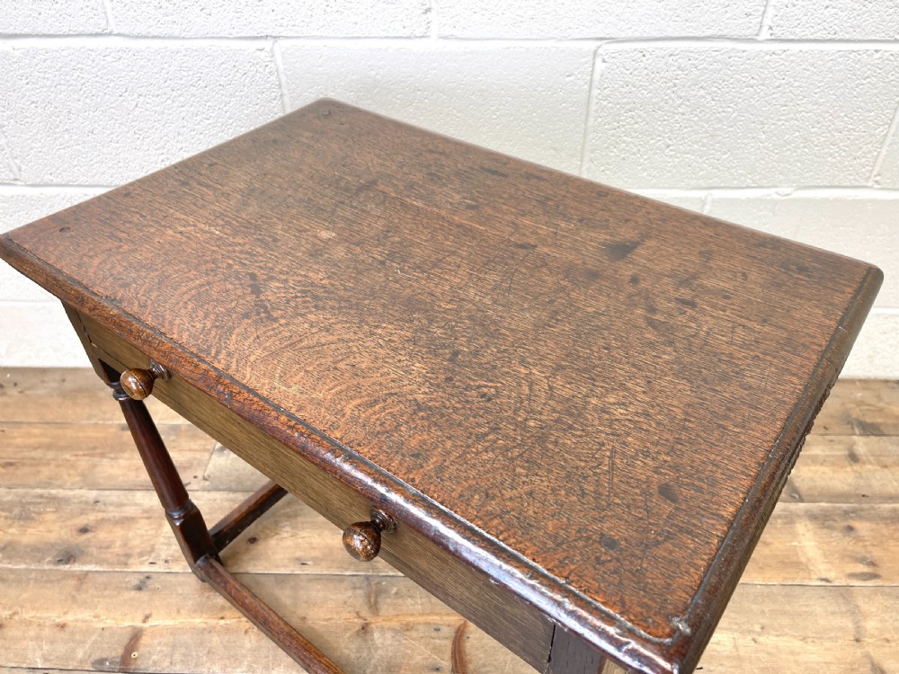 Antique Joined Oak Side Table View VII