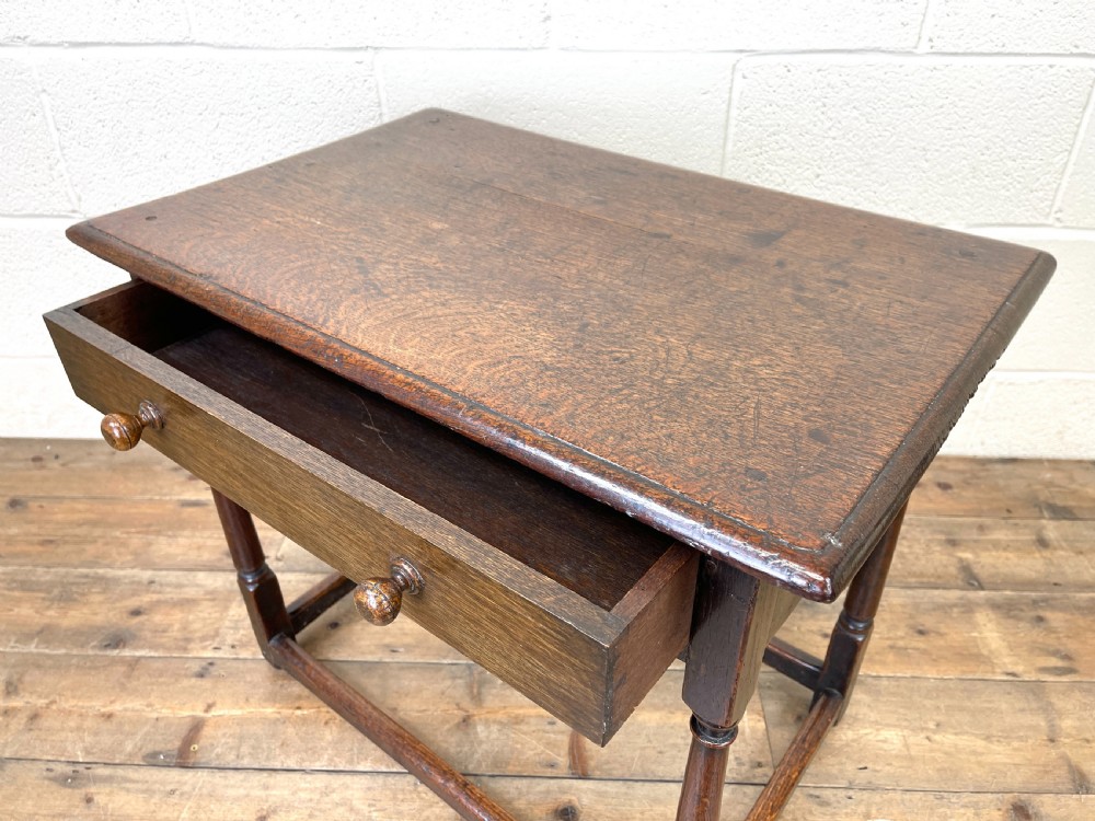 Antique Joined Oak Side Table View VIII