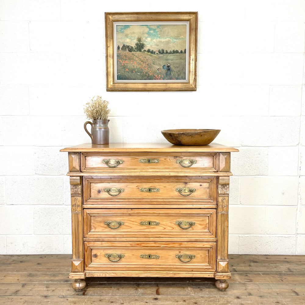 French Pine Chest of Drawers  View II