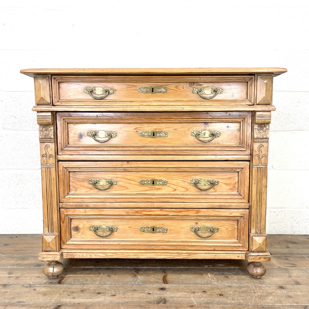 French Pine Chest of Drawers 