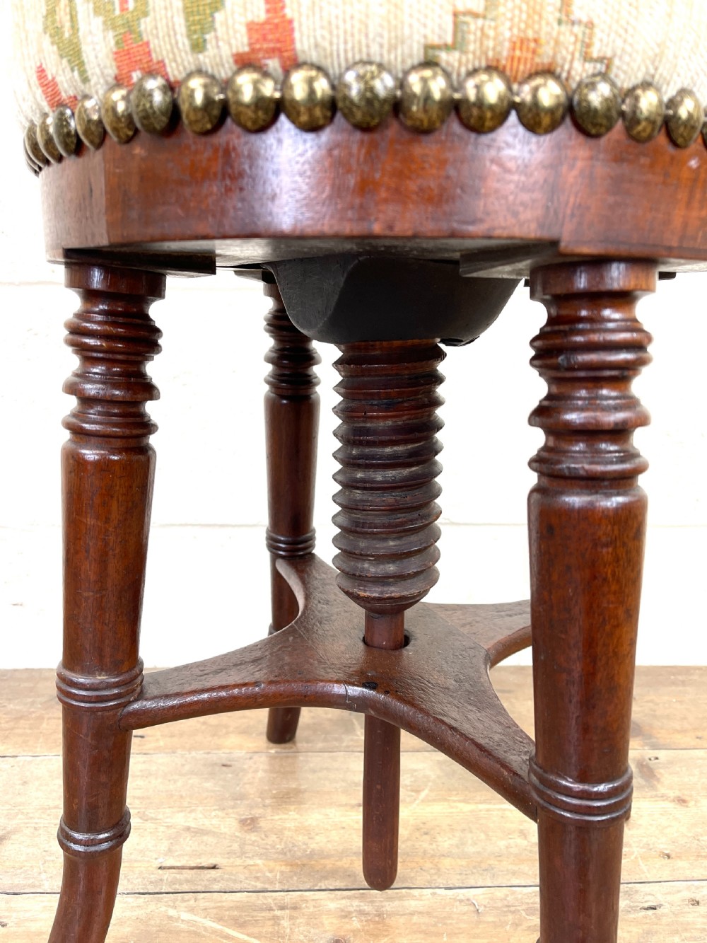 Victorian Mahogany Piano Stool View VI