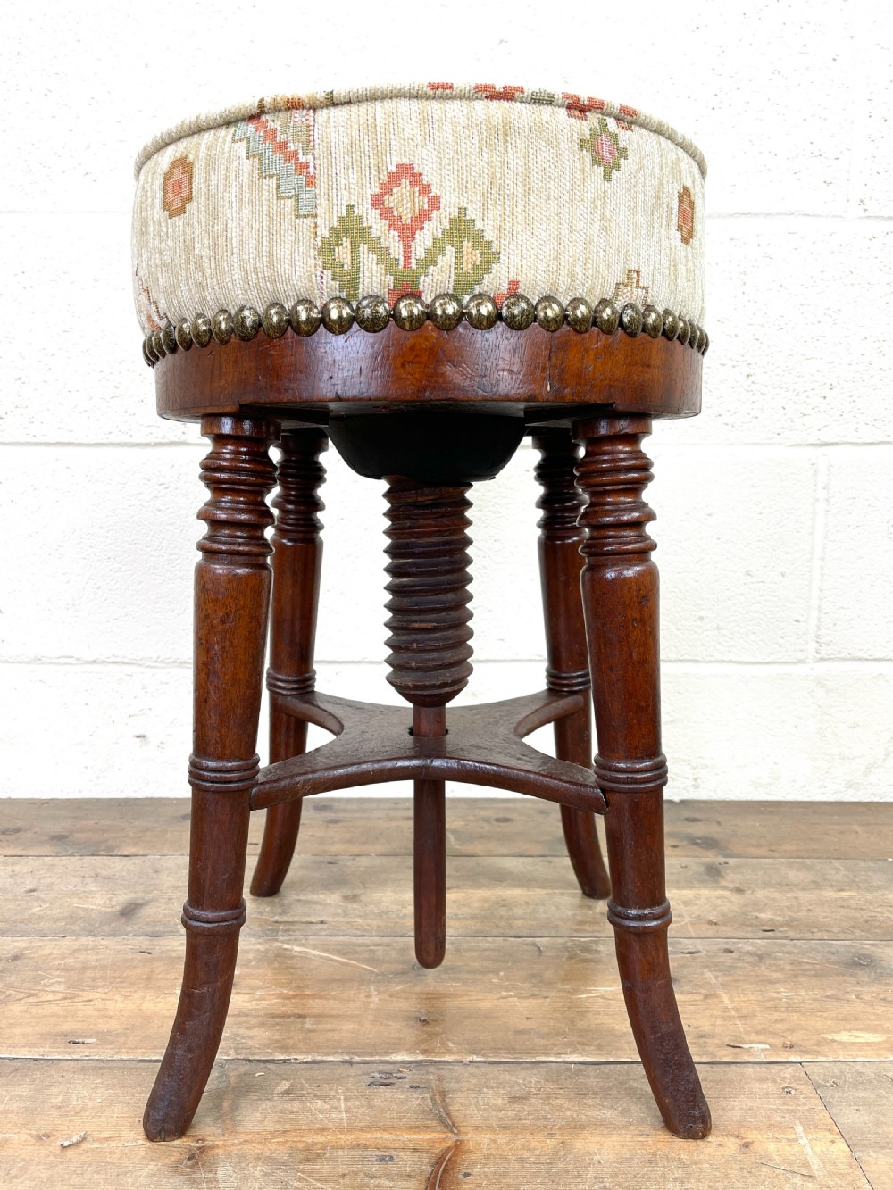 Victorian Mahogany Piano Stool View VII