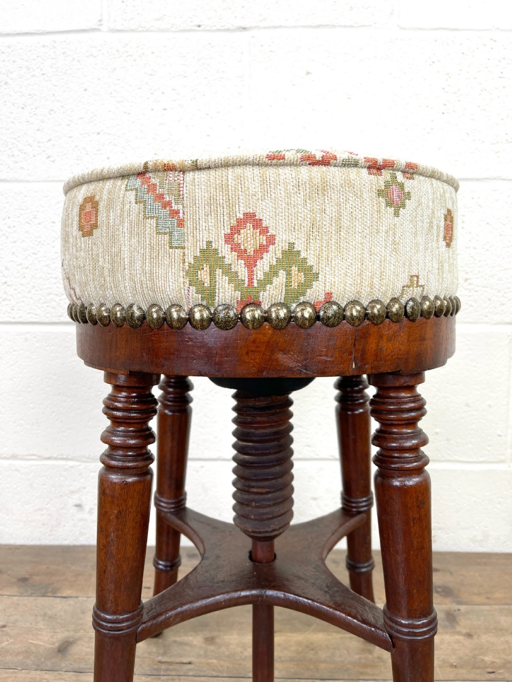 Victorian Mahogany Piano Stool View VIII