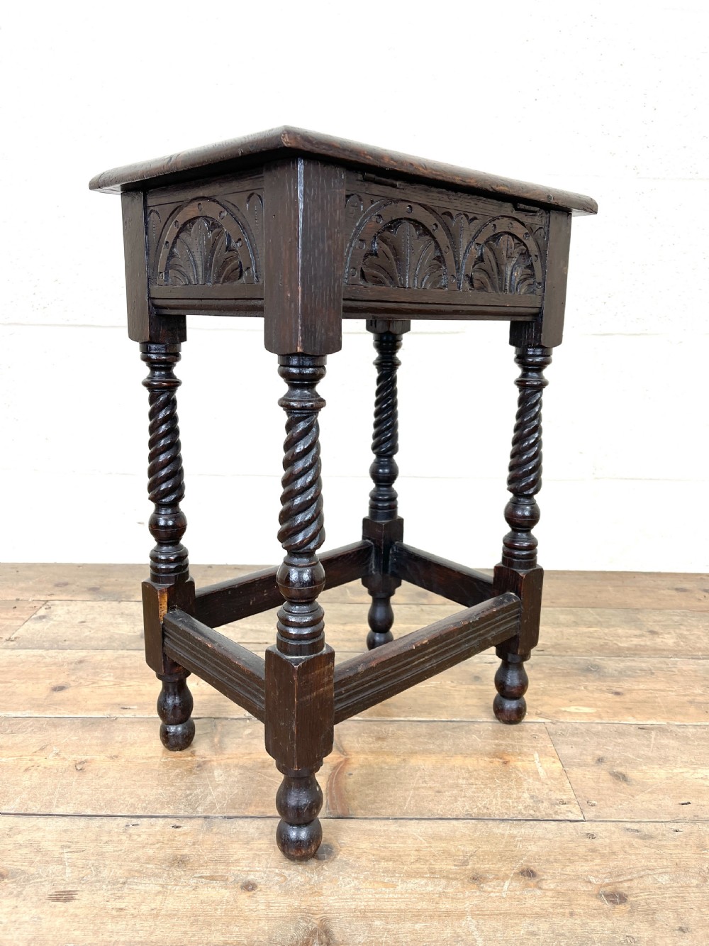 Craved Oak Side Table  View VIII