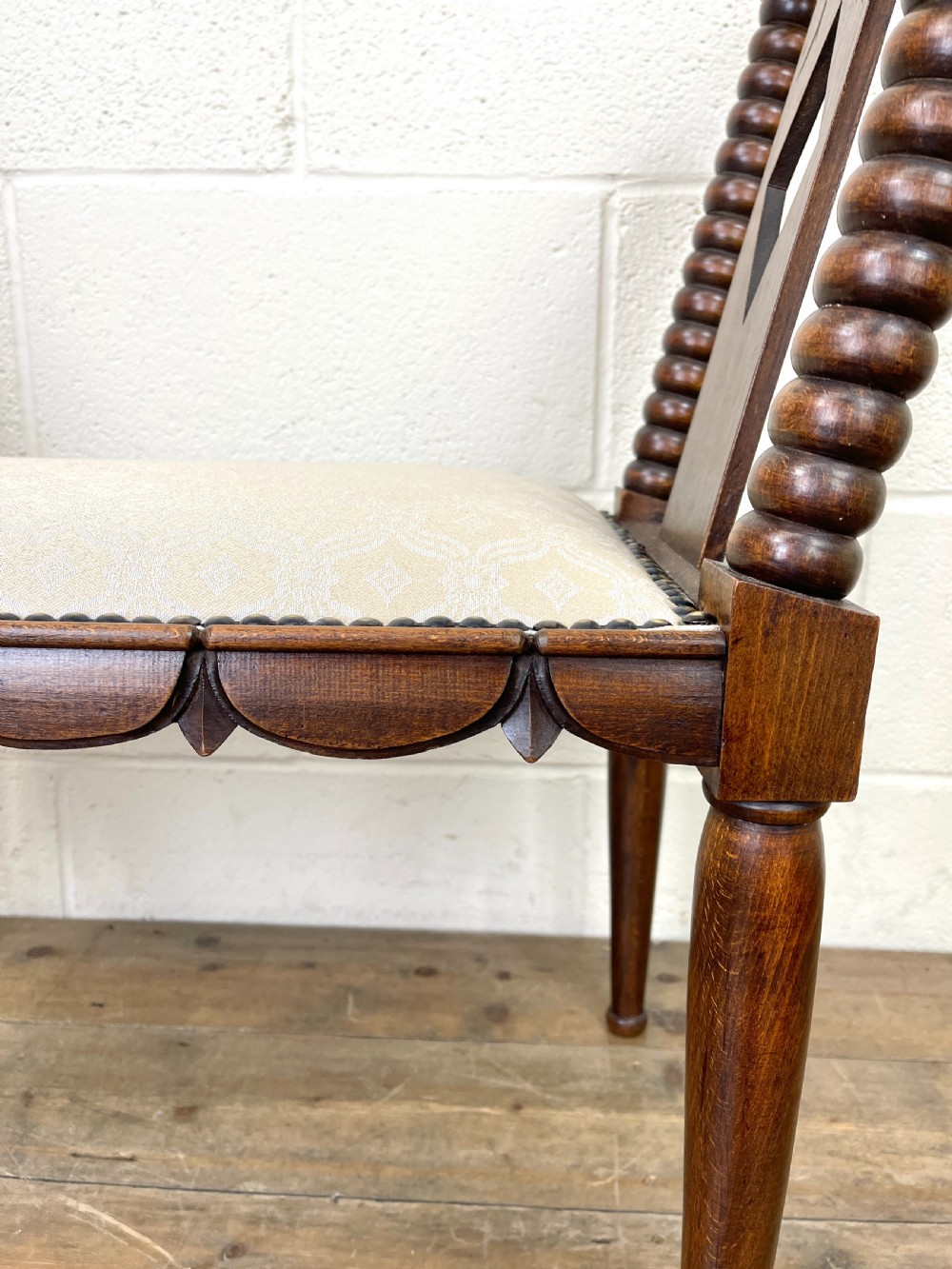 Antique Oak Window Seat  View IV
