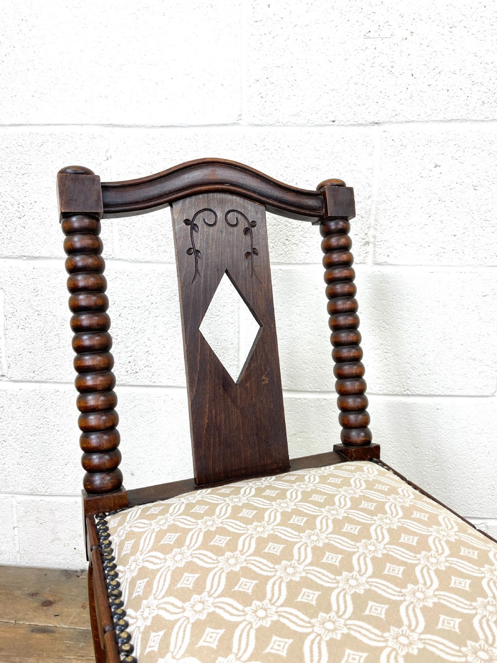 Antique Oak Window Seat  View VII
