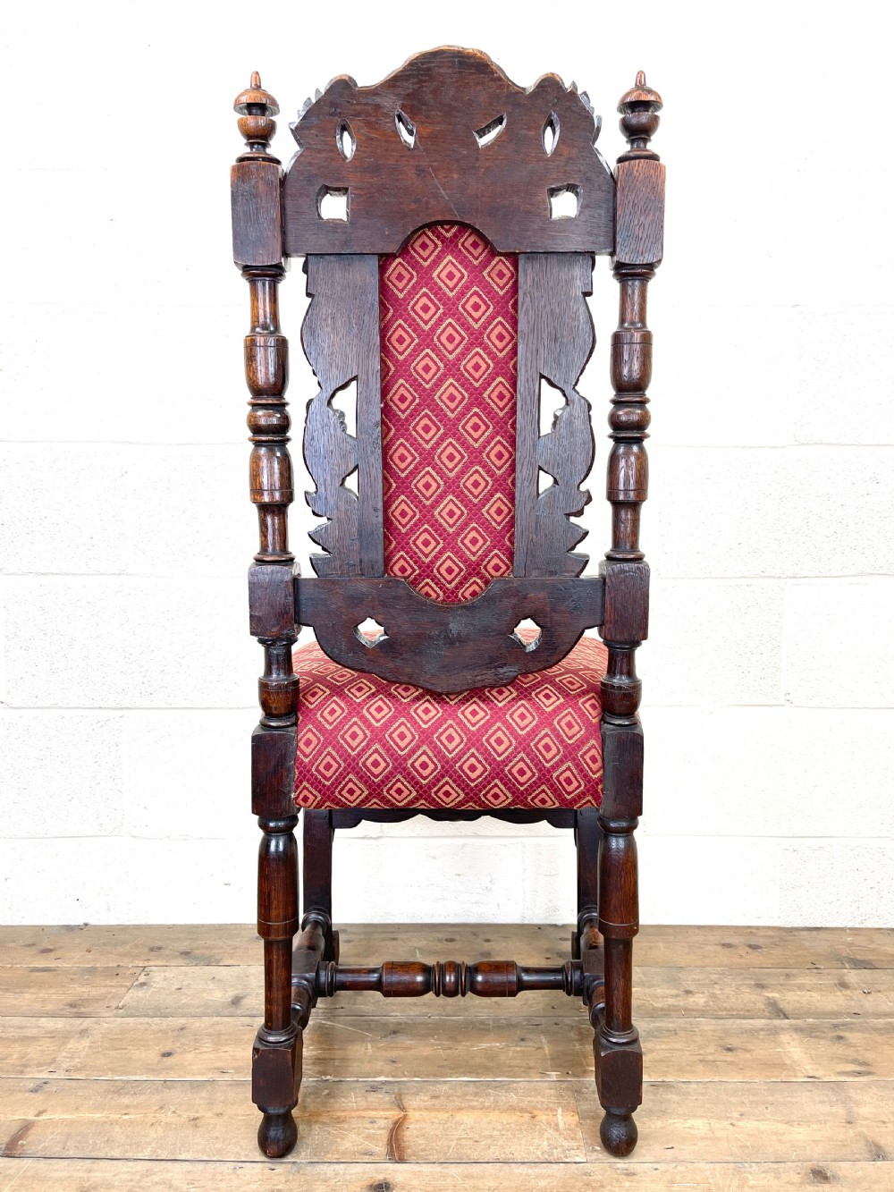 Antique Victorian Oak Carved Chair  View IX
