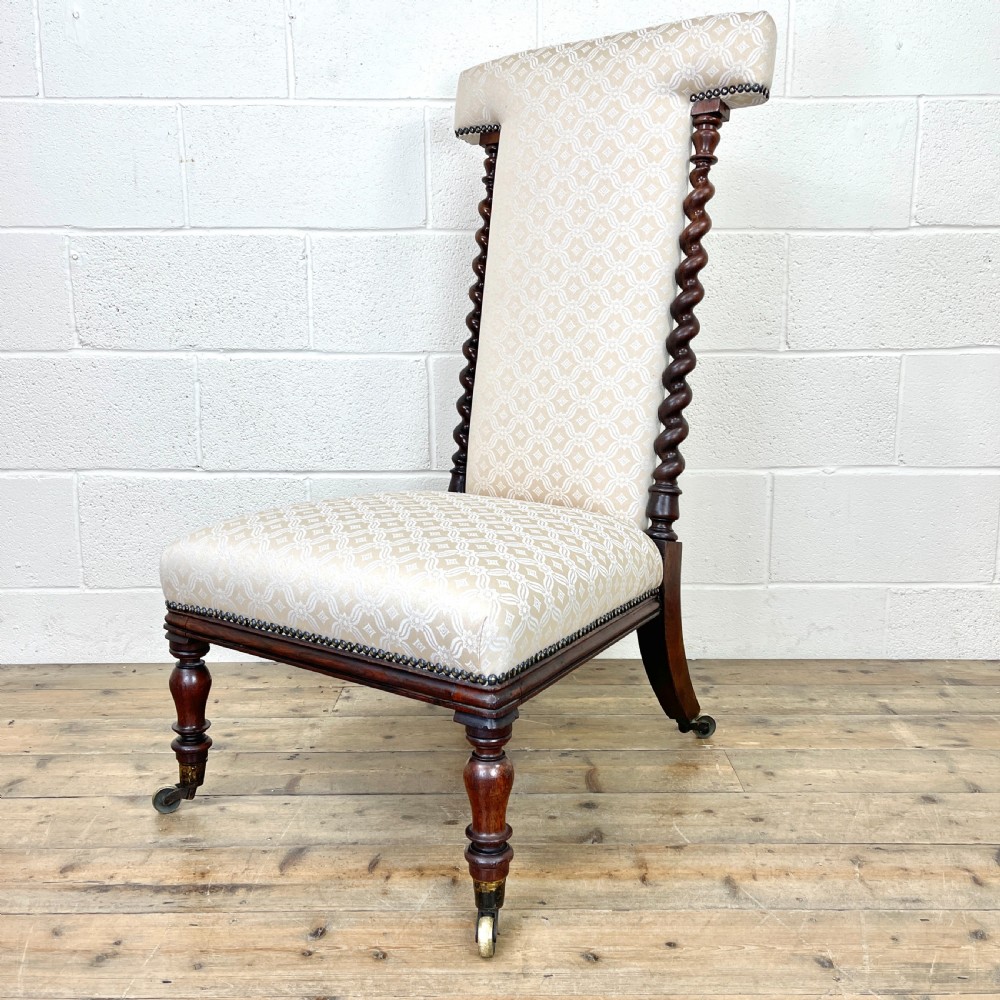 Antique Victorian Prie Dieu Chair