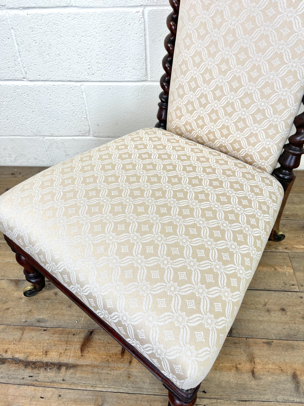 Antique Victorian Prie Dieu Chair View IV
