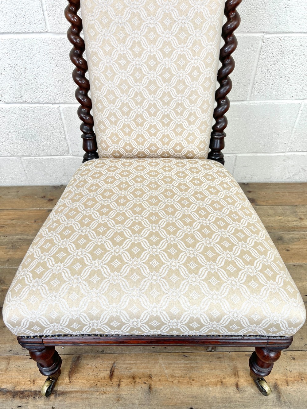 Antique Victorian Prie Dieu Chair View VIII