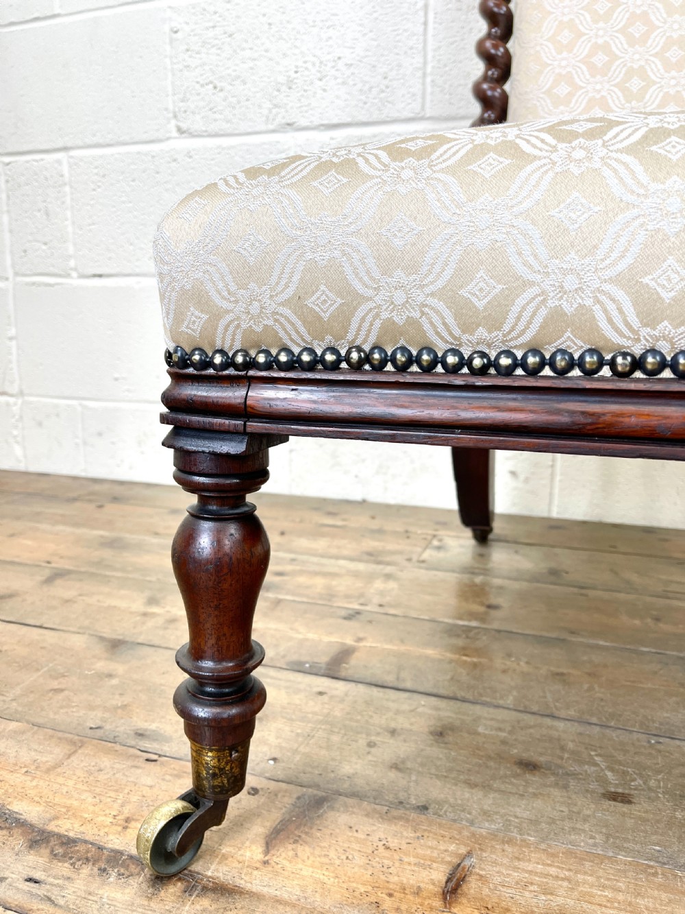 Antique Victorian Prie Dieu Chair View XI