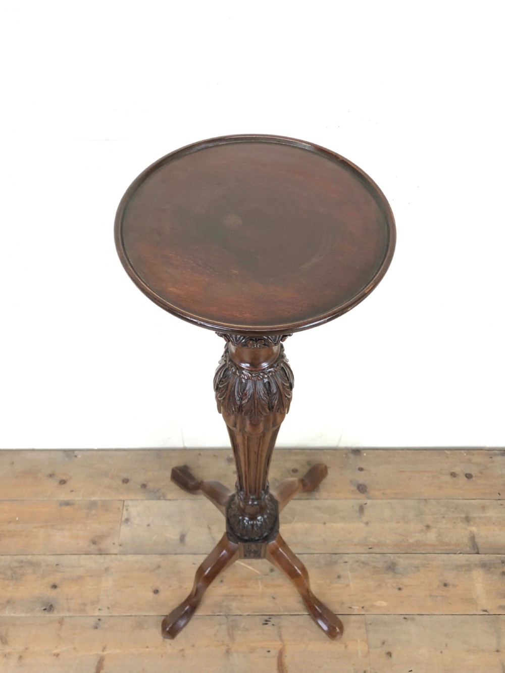 ANTIQUE MAHOGANY PLANT STAND View II