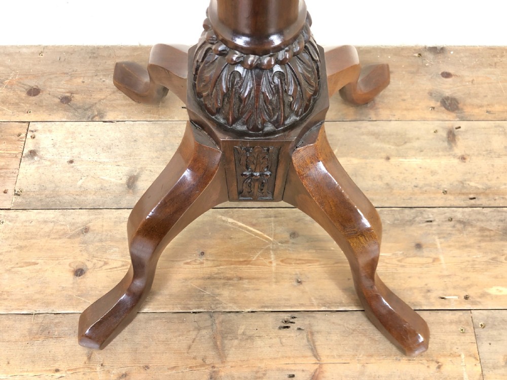 ANTIQUE MAHOGANY PLANT STAND View V