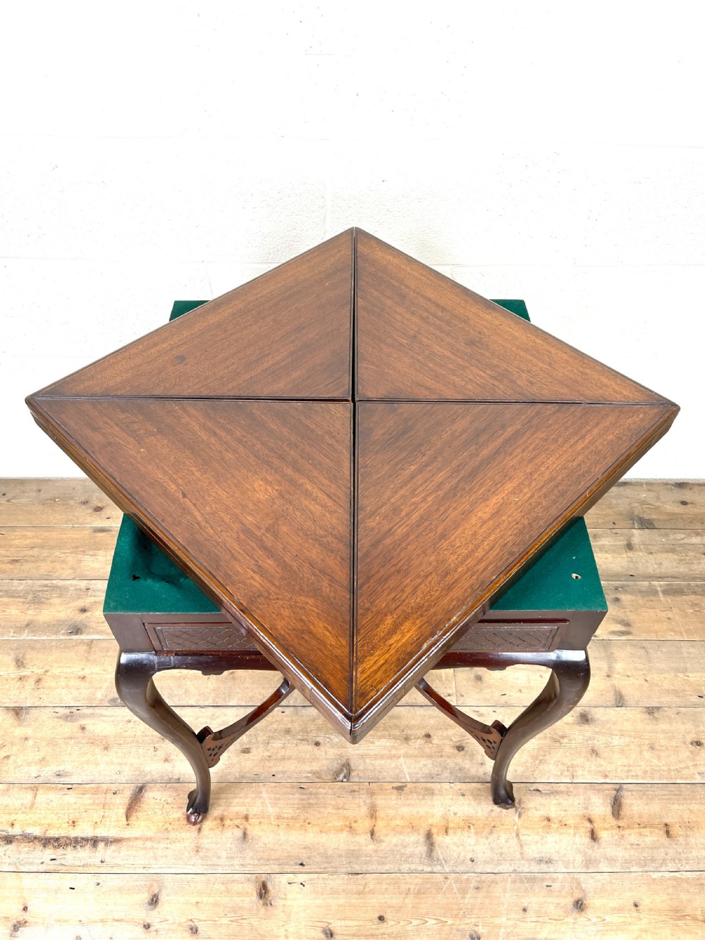 Antique Mahogany Games Table   View IV