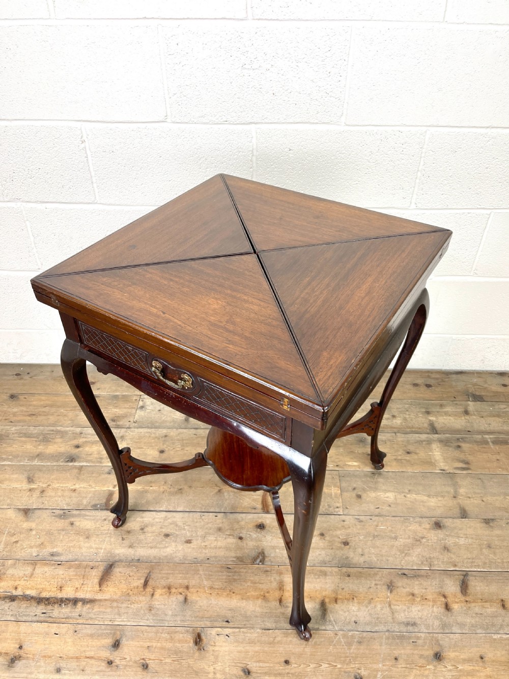 Antique Mahogany Games Table   View XI