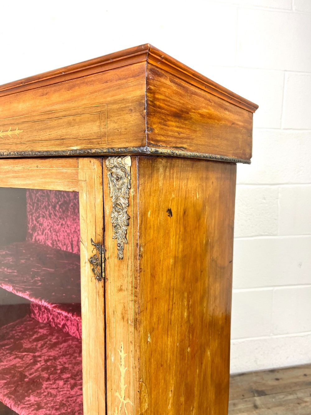 Antique Victorian Walnut Pier Cabinet View III