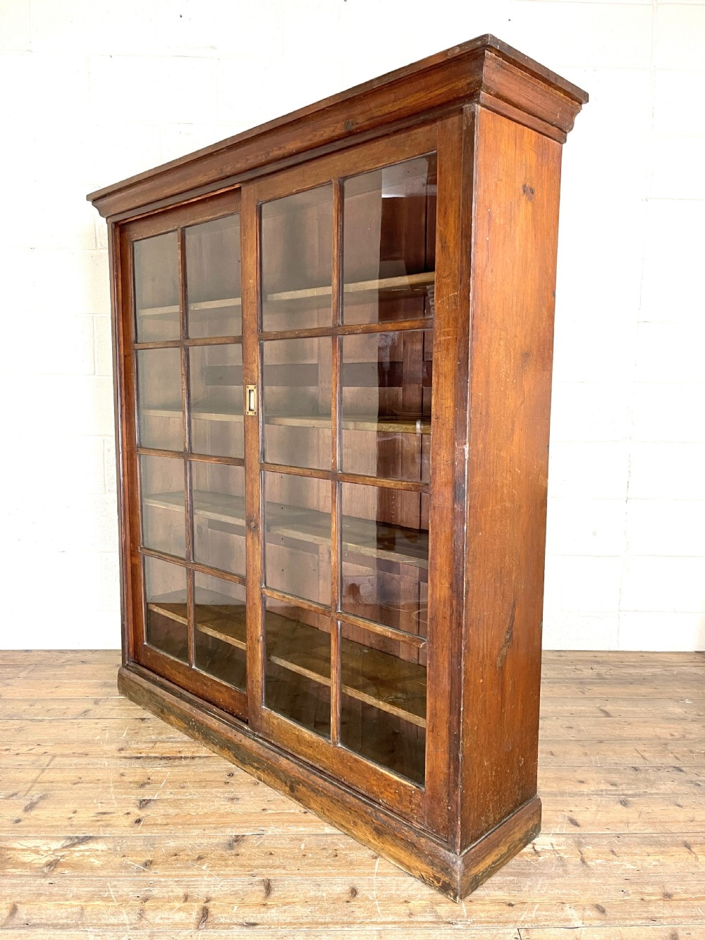 Glazed Antique Bookcase View V