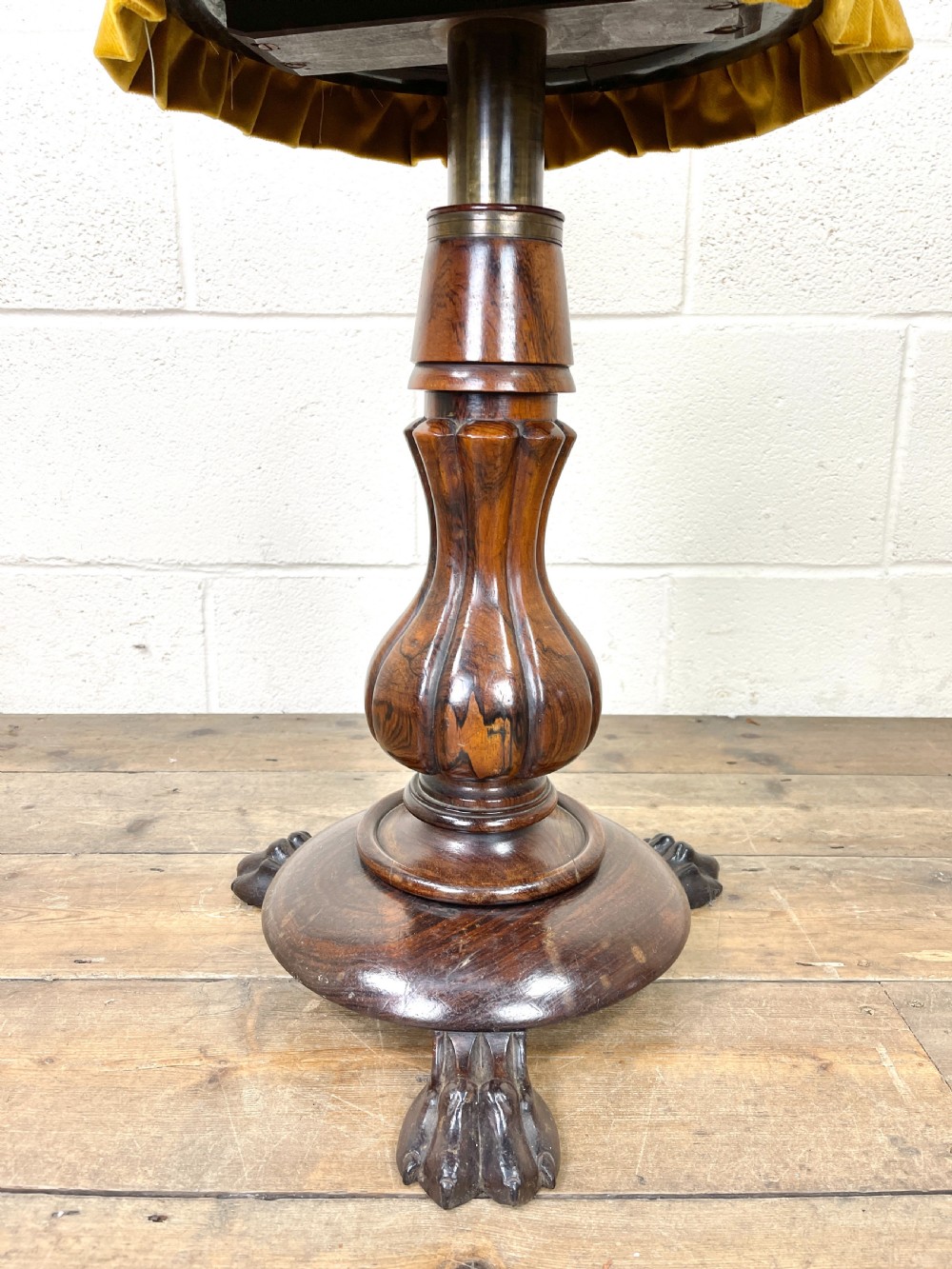 Antique Rosewood Piano Stool View IV