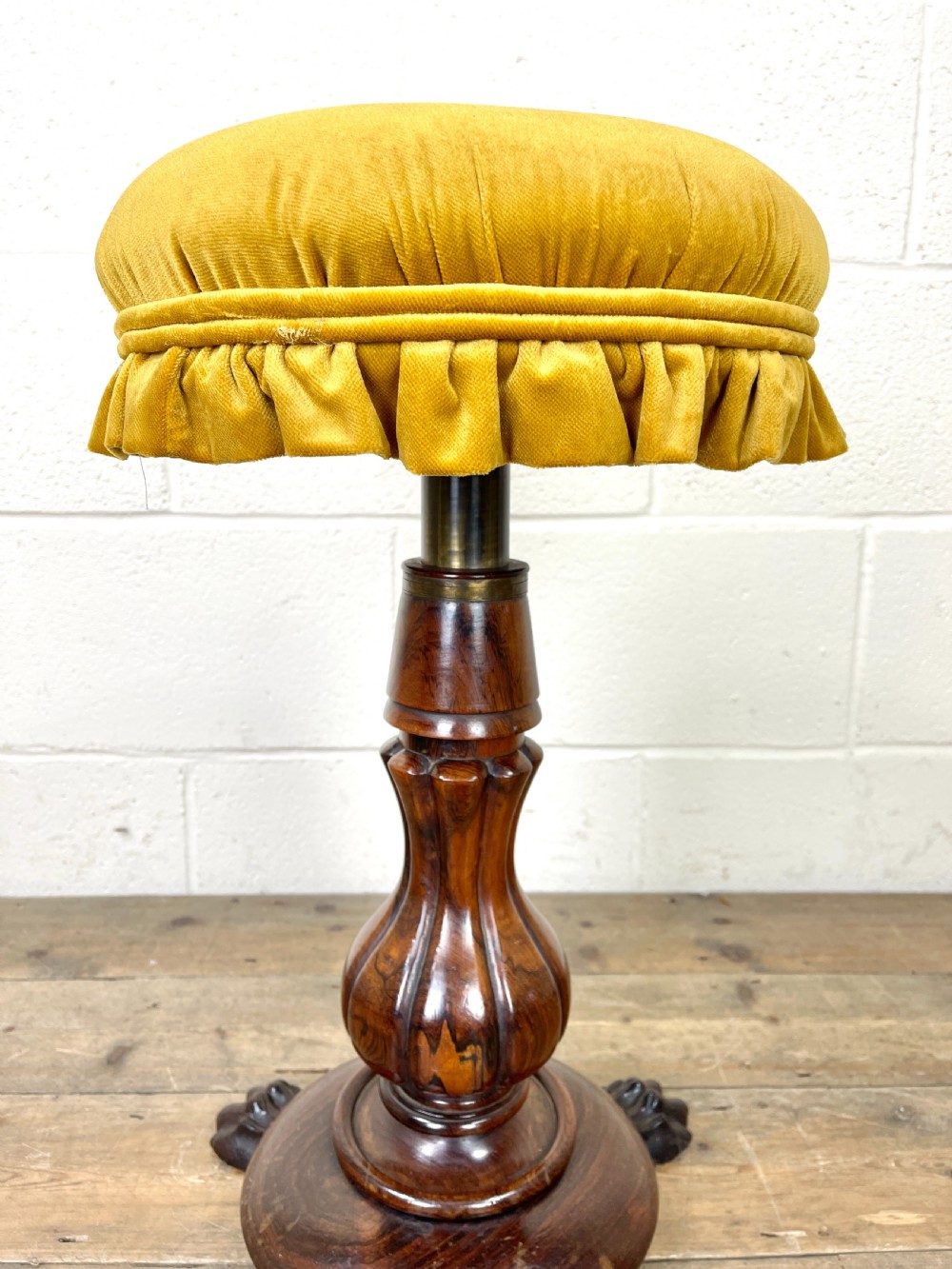 Antique Rosewood Piano Stool View V