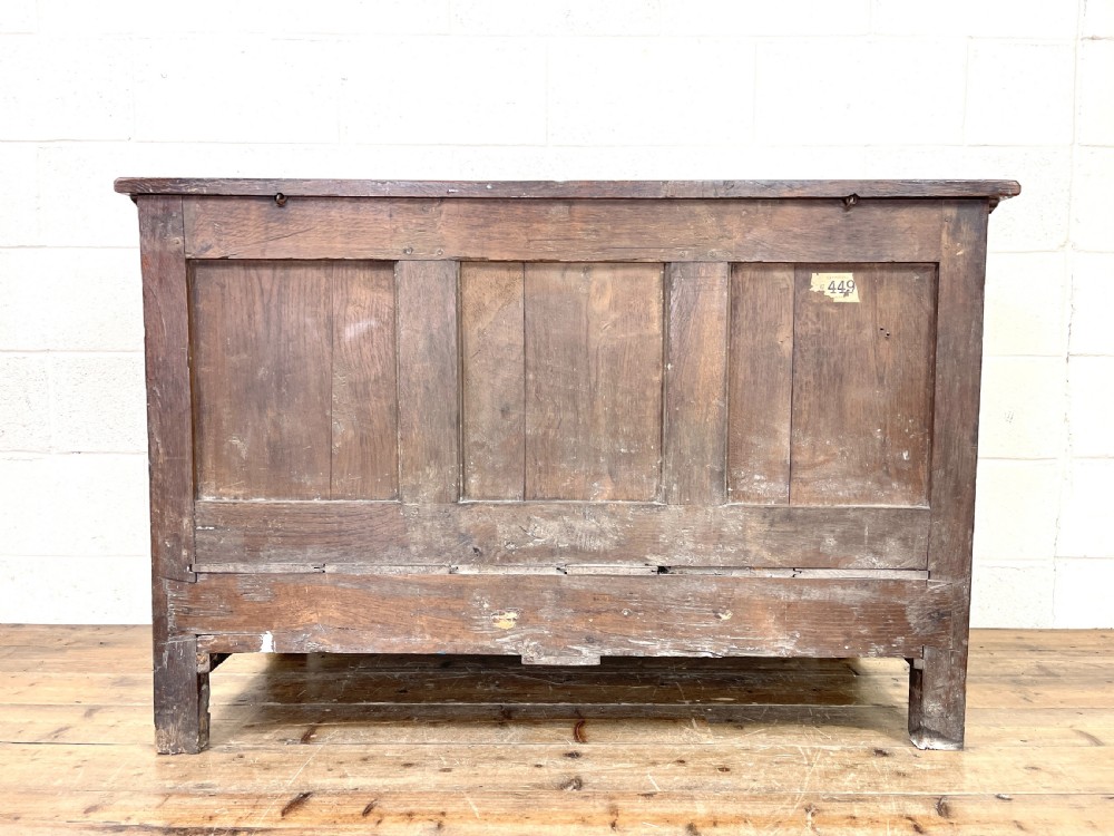Antique 18th Century Oak Mule Coffer View X