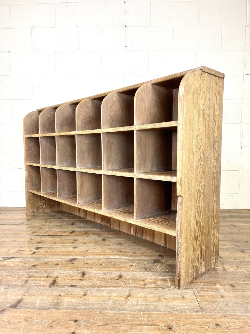 Antique 20th Century School Shoe Rack  View V
