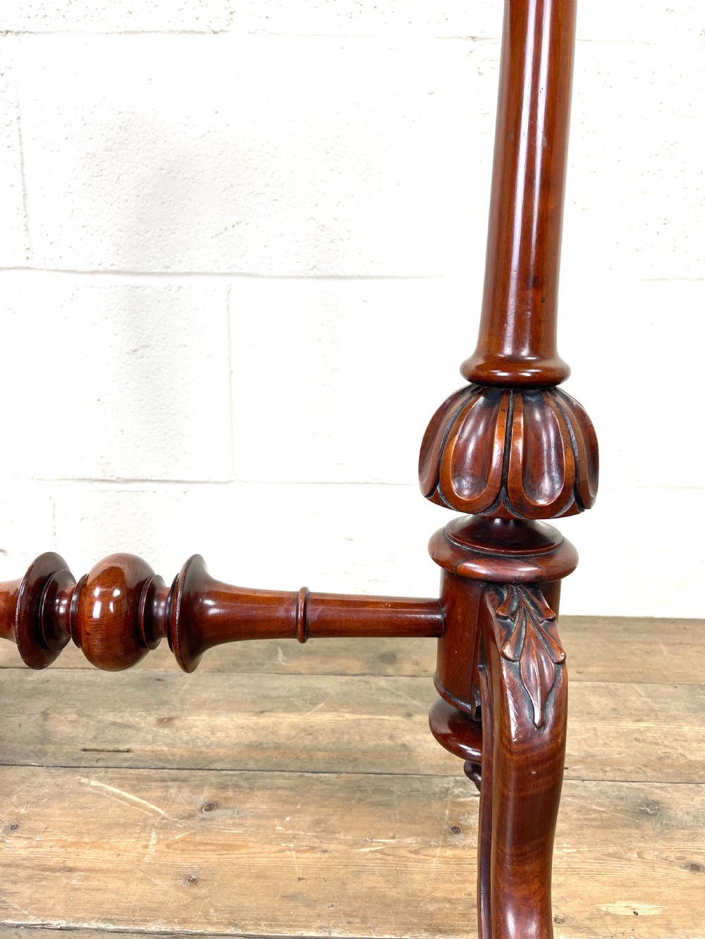 Antique Victorian Mahogany Oval Side Table  View V