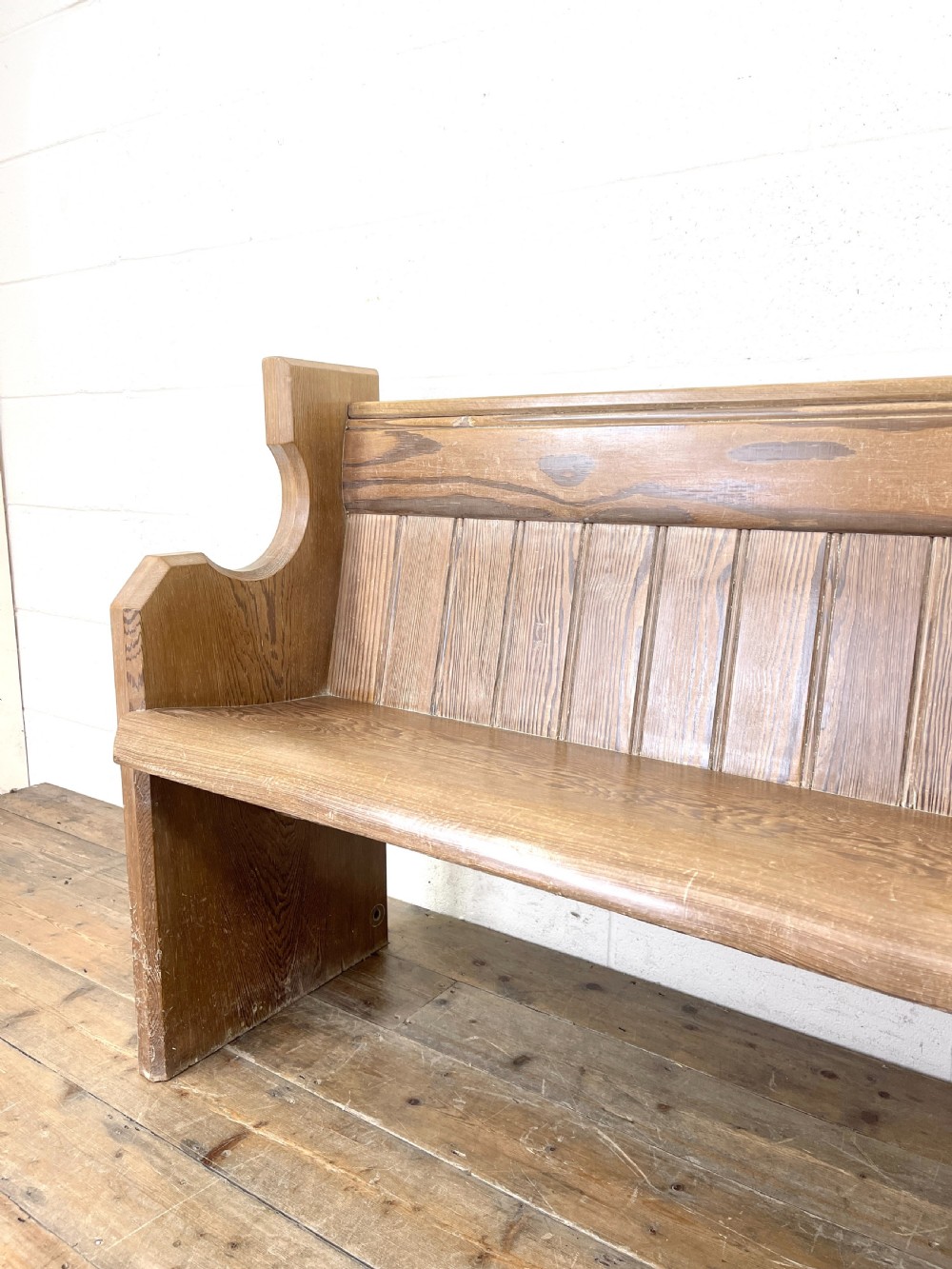 Antique Welsh Pine Pew  View VI