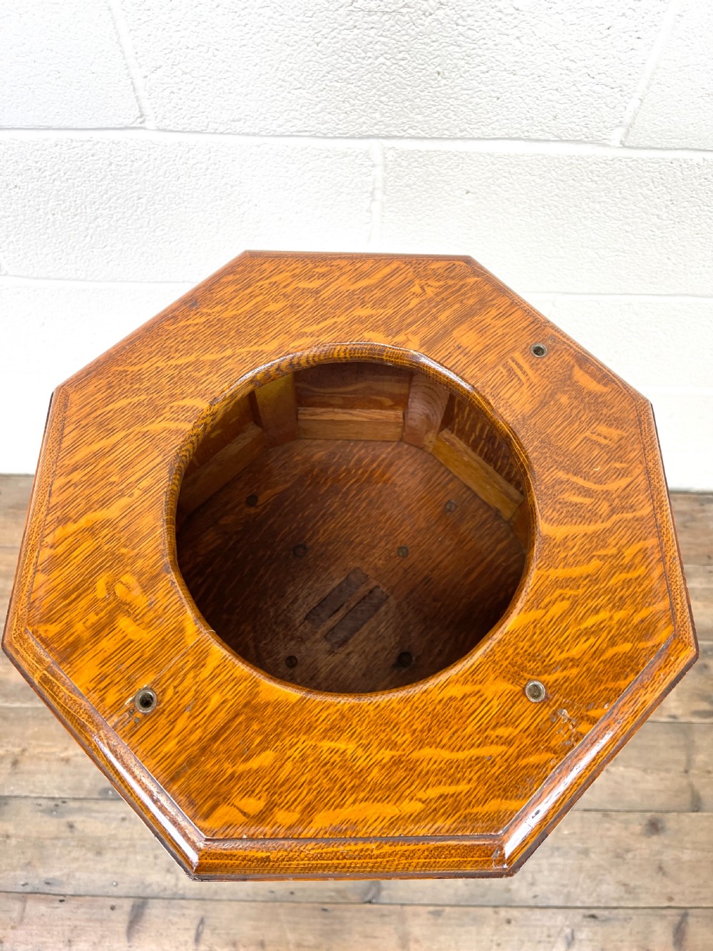 Antique Pine Church Font  View VII