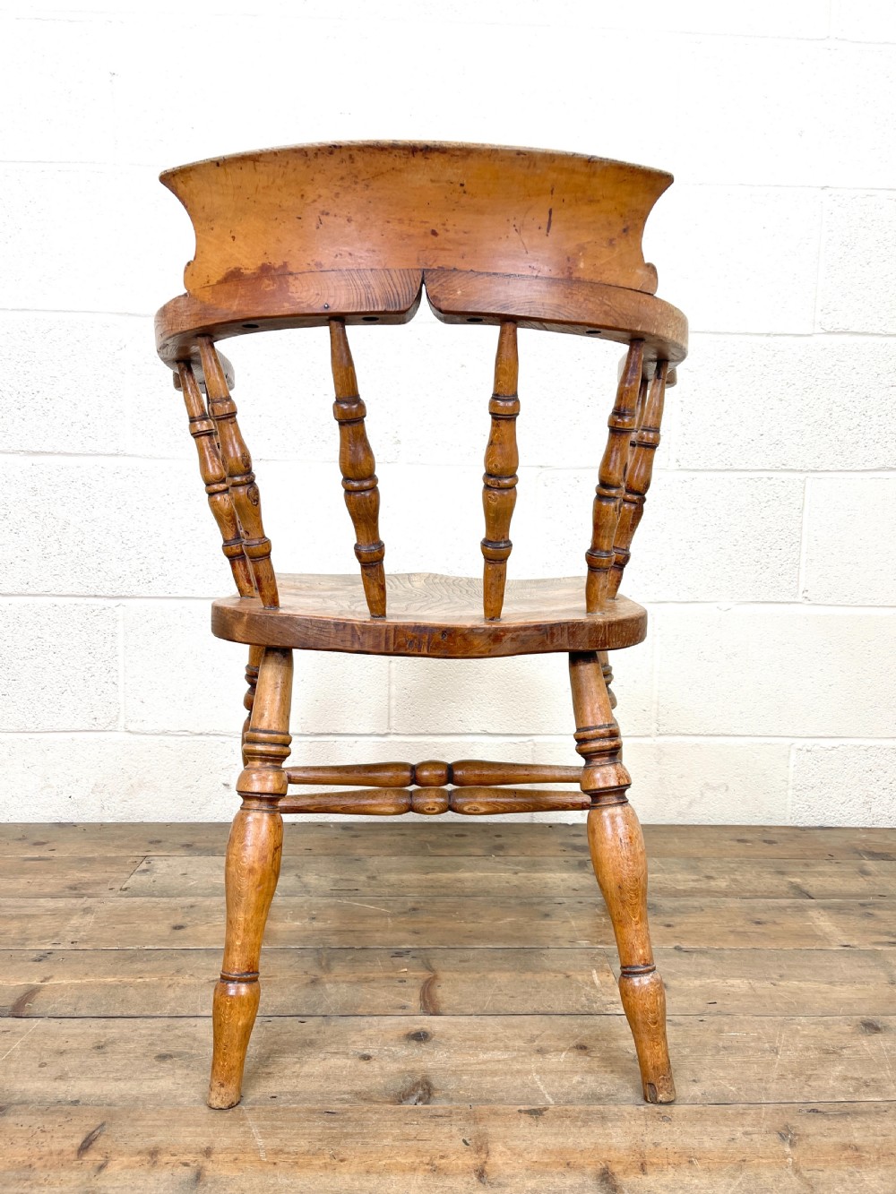 Antique Elm Captain's Armchair  View VIII