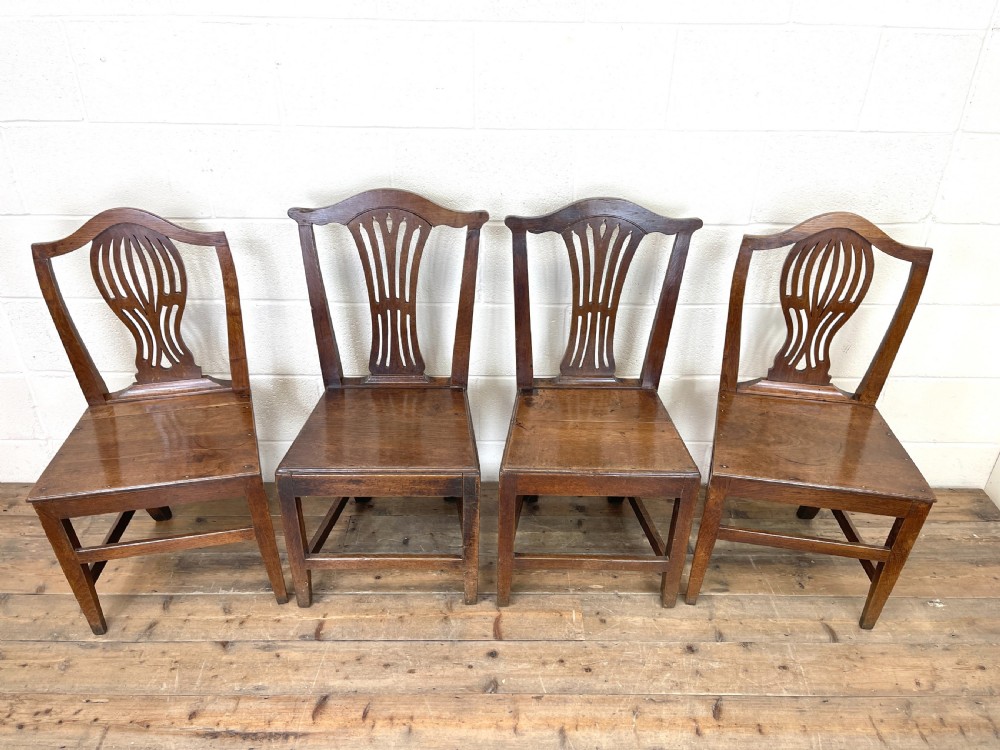 Four Similar Antique Welsh Oak Dining Chair View II