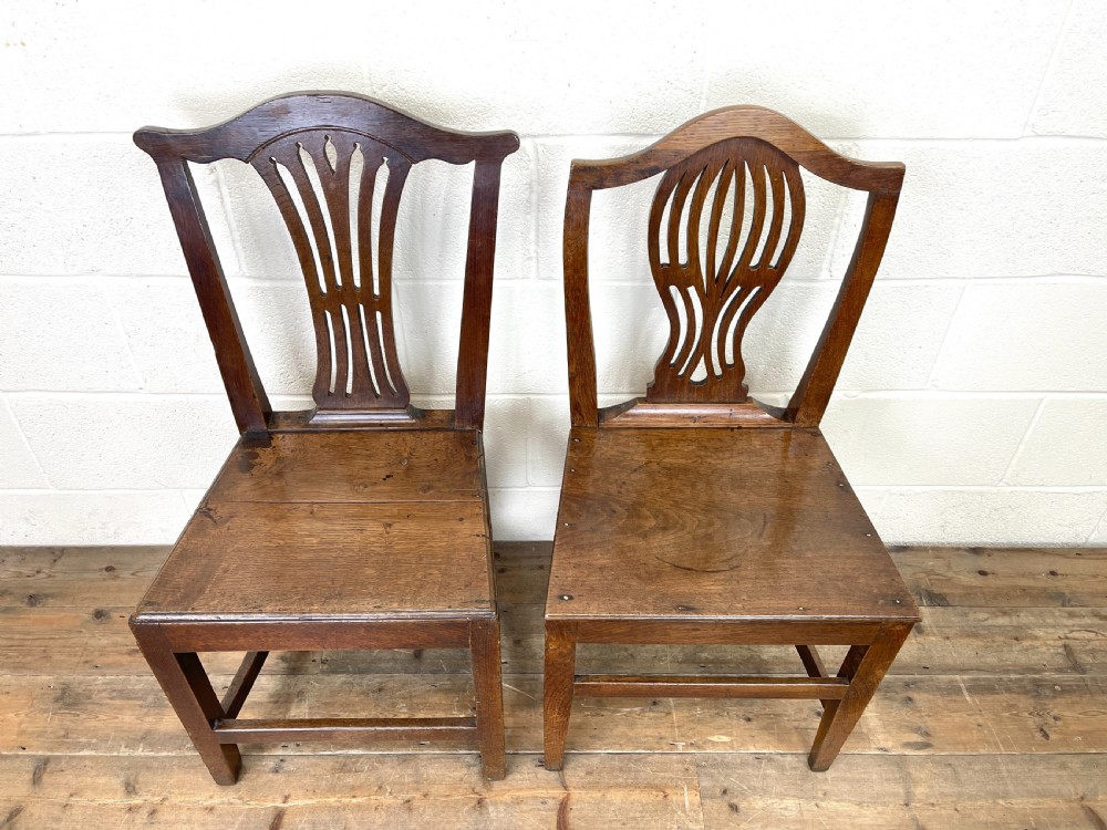 Four Similar Antique Welsh Oak Dining Chair View IV