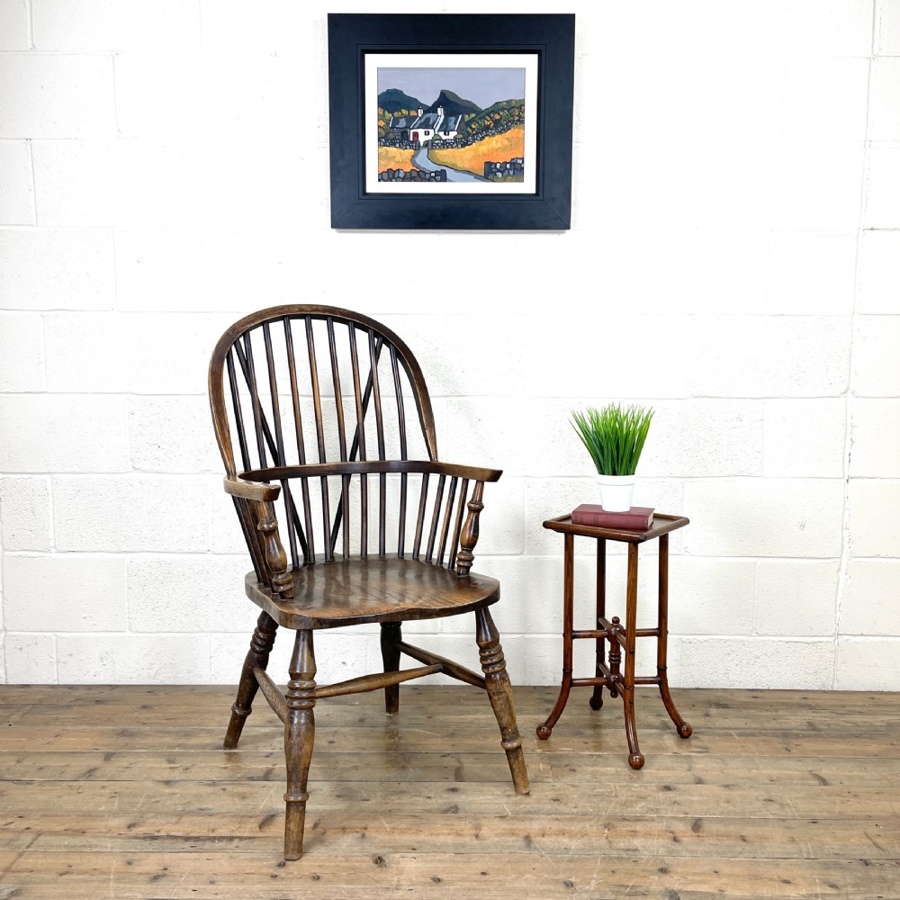 Antique Ash and Elm Windsor Armchair View II