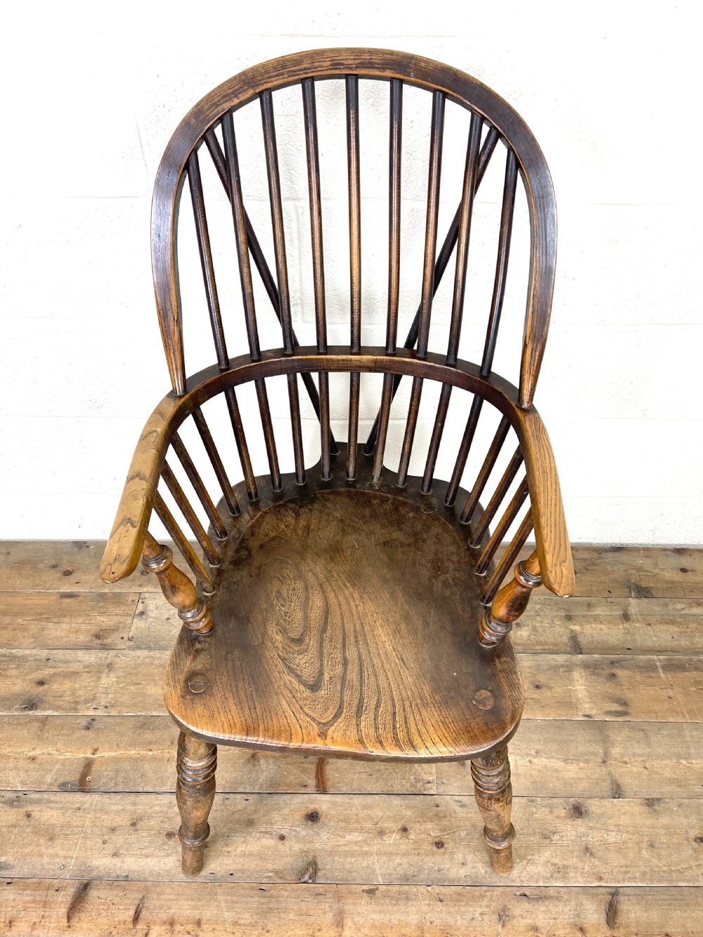 Antique Ash and Elm Windsor Armchair View IV
