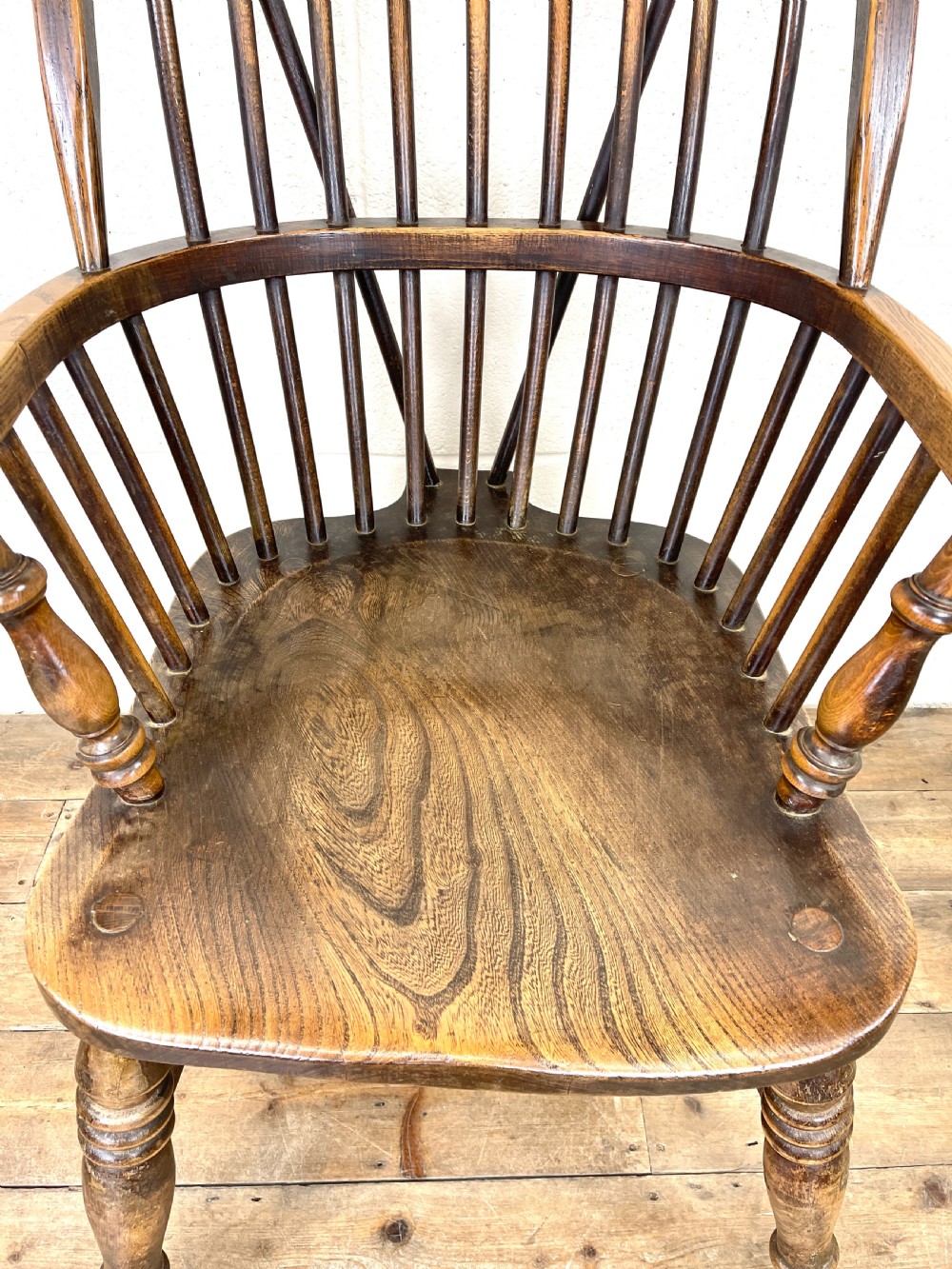 Antique Ash and Elm Windsor Armchair View VI
