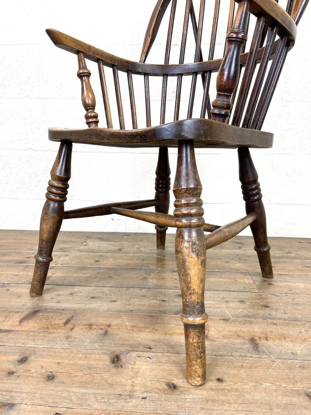Antique Ash and Elm Windsor Armchair View VIII