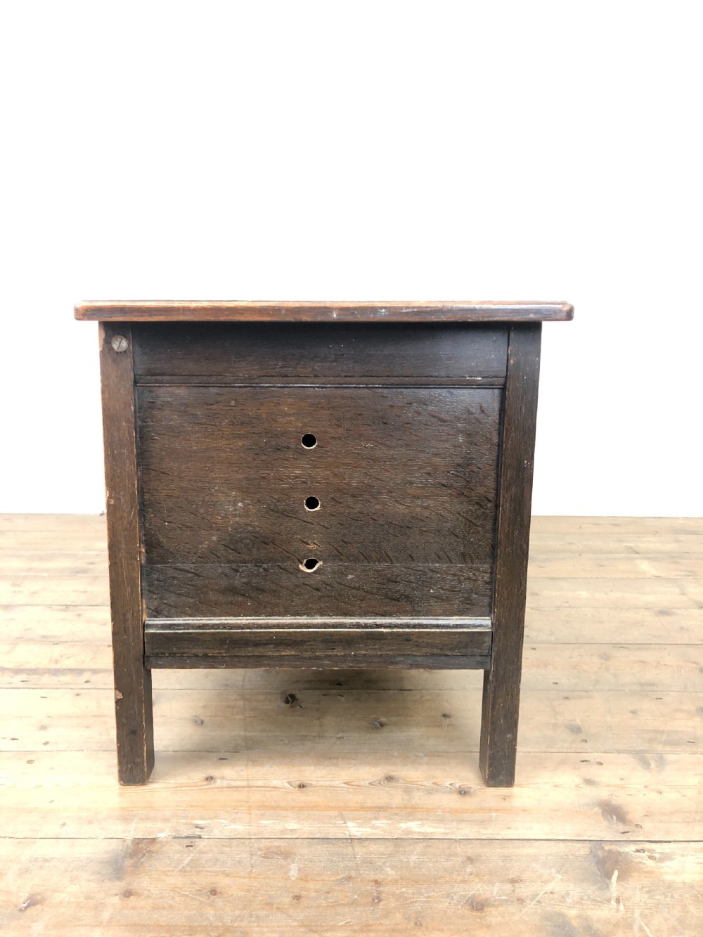 Antique Carved Panelled Oak Coffer View VI