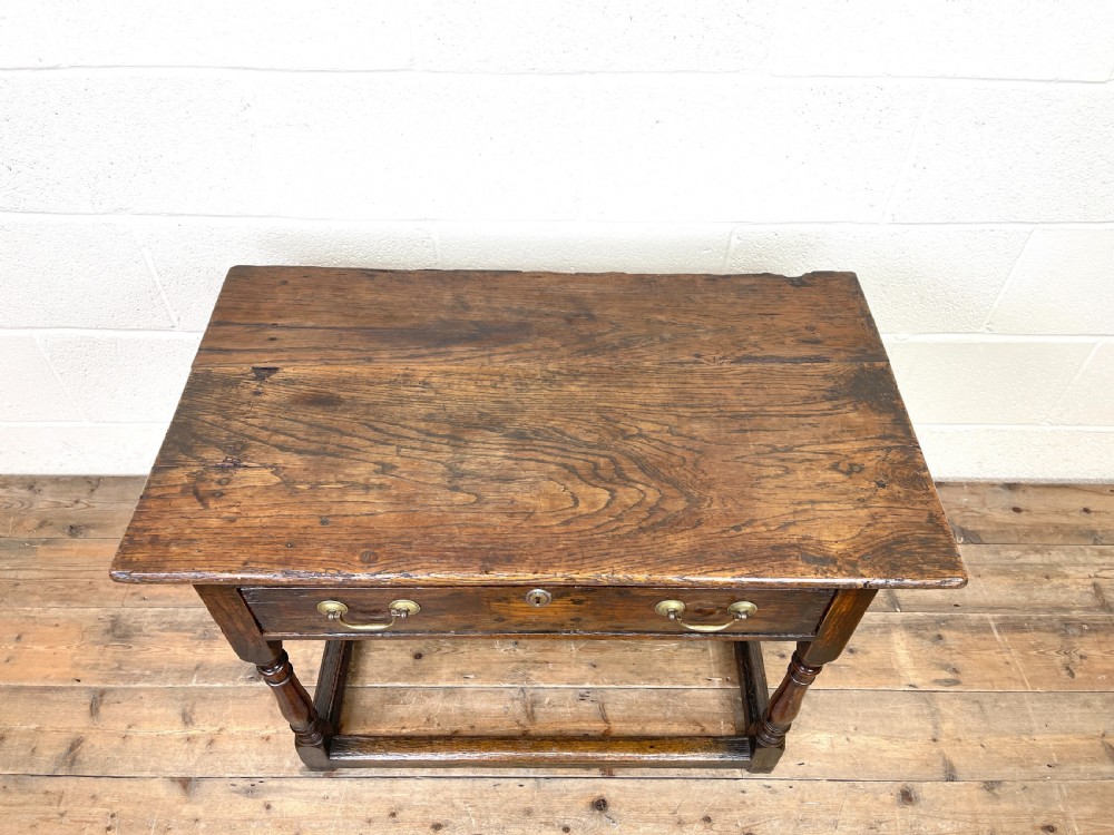 ANTIQUE GEORGIAN OAK SIDE TABLE View V