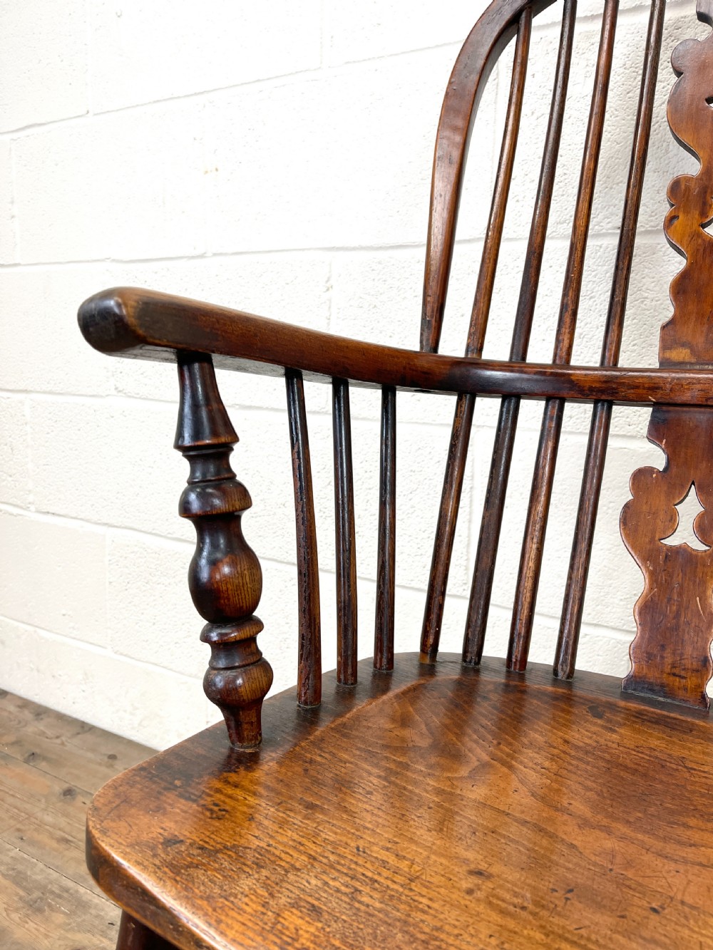 19th Century Antique Ash Windsor Armchair View IV