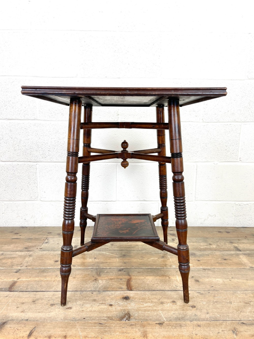 Antique Aesthetic Movement Lamp Table  View II