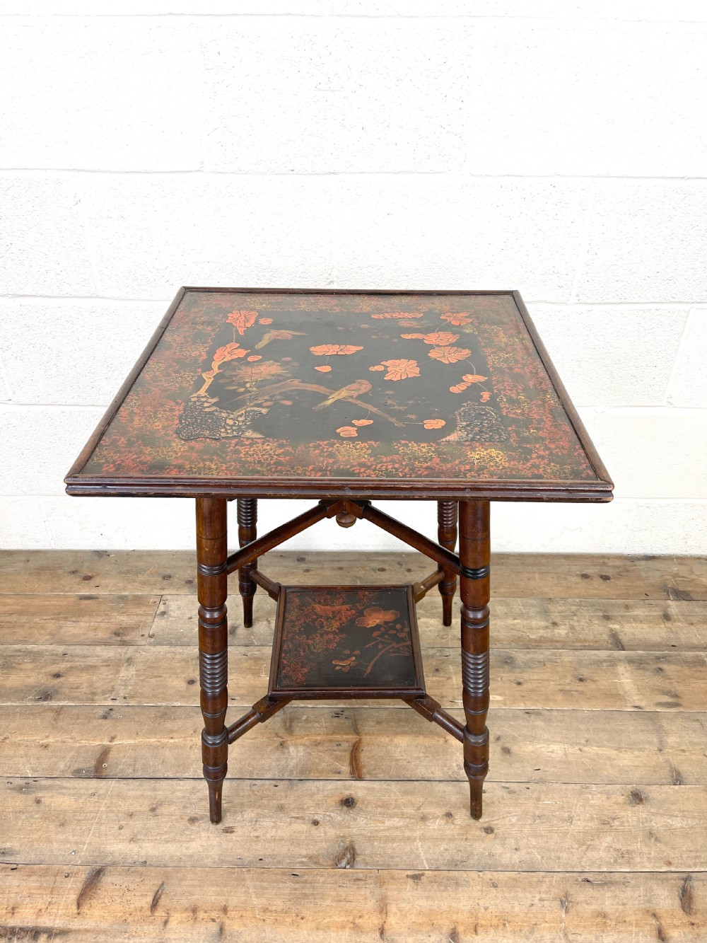 Antique Aesthetic Movement Lamp Table  View III