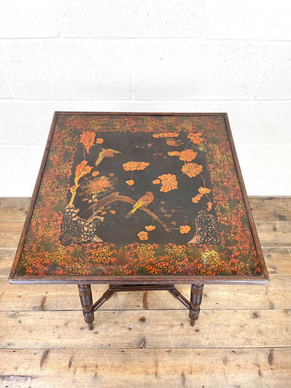 Antique Aesthetic Movement Lamp Table  View IV