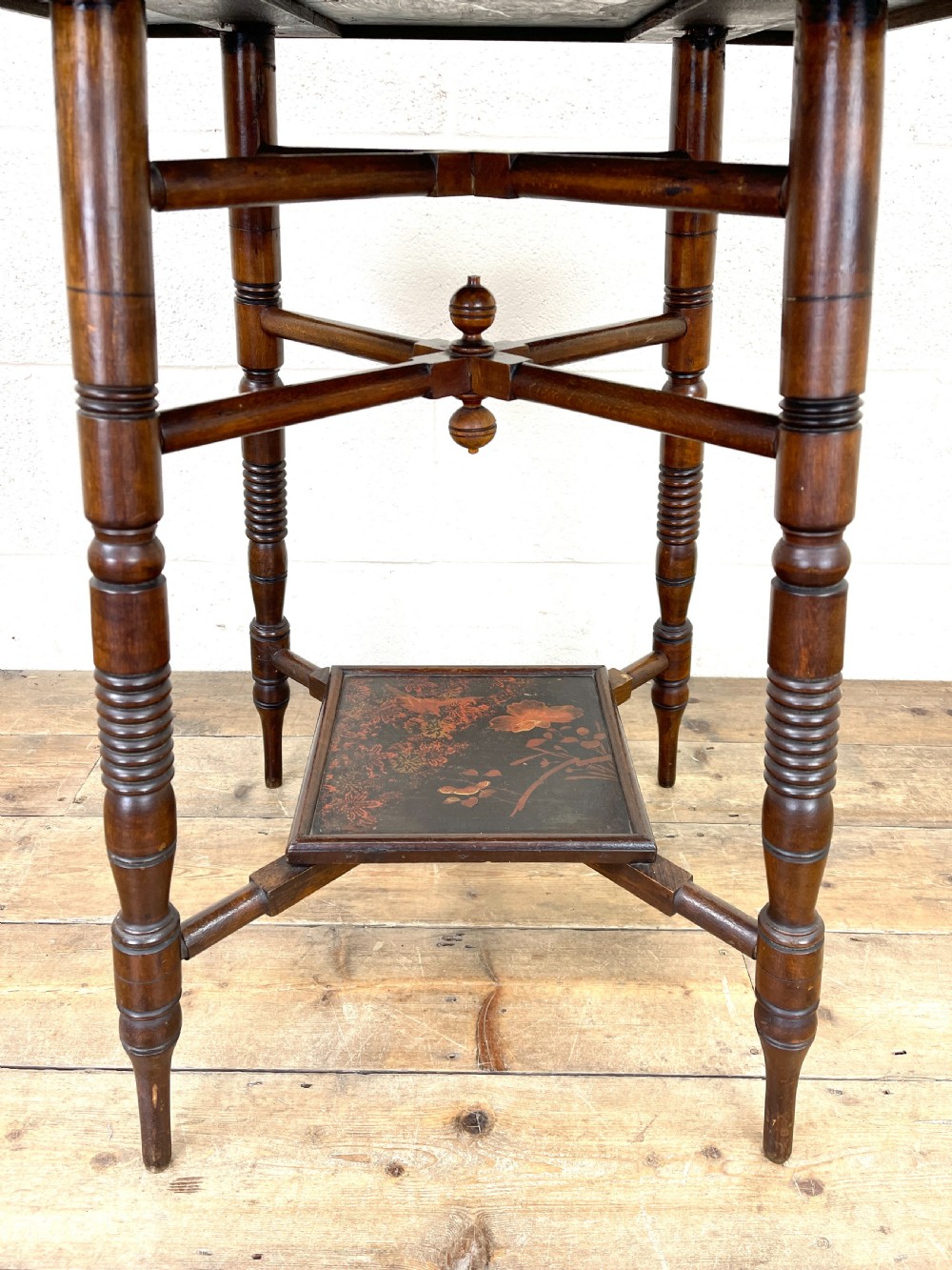 Antique Aesthetic Movement Lamp Table  View V
