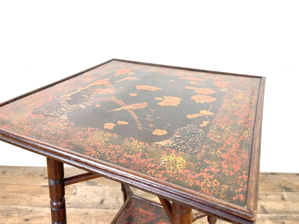 Antique Aesthetic Movement Lamp Table  View VIII