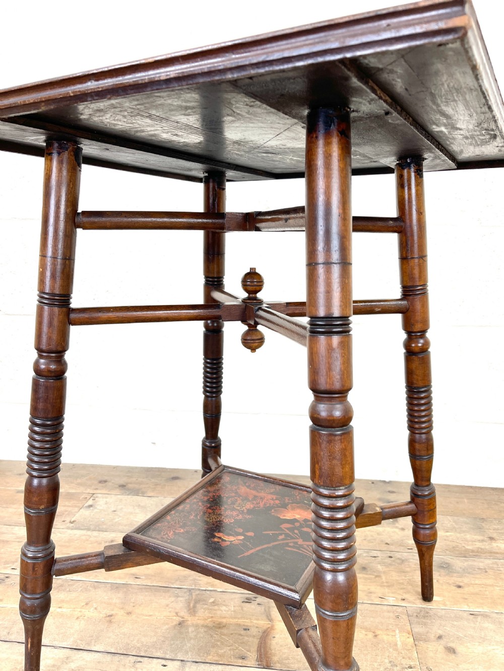 Antique Aesthetic Movement Lamp Table  View IX