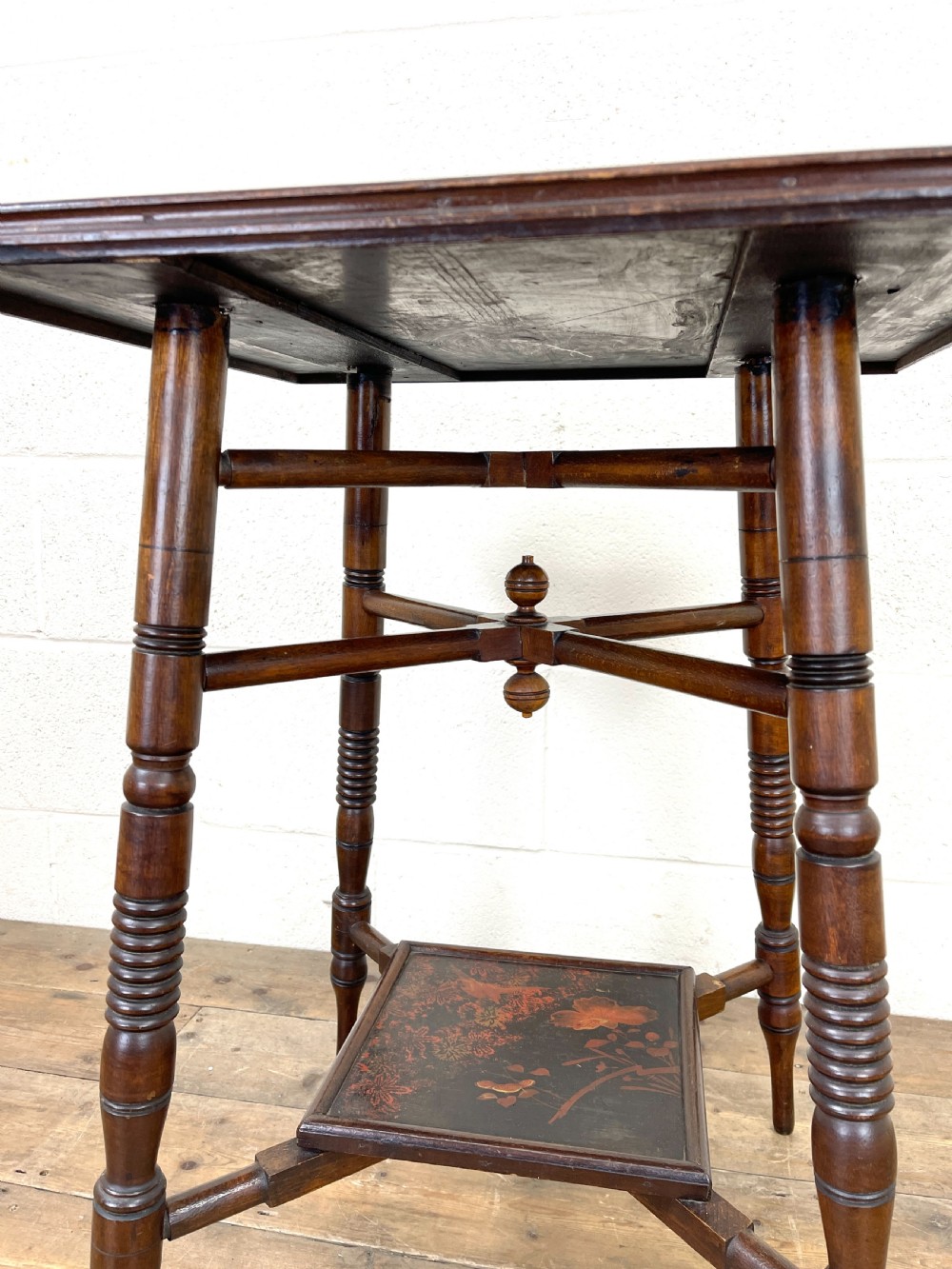 Antique Aesthetic Movement Lamp Table  View X