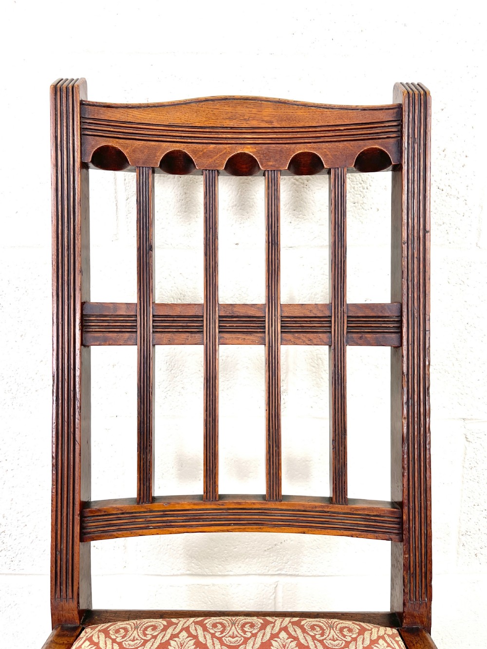 Set of Seven Antique Dining Chairs  View XI
