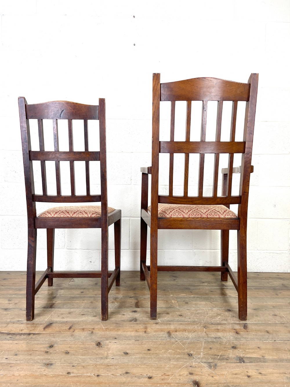 Set of Seven Antique Dining Chairs  View XIII