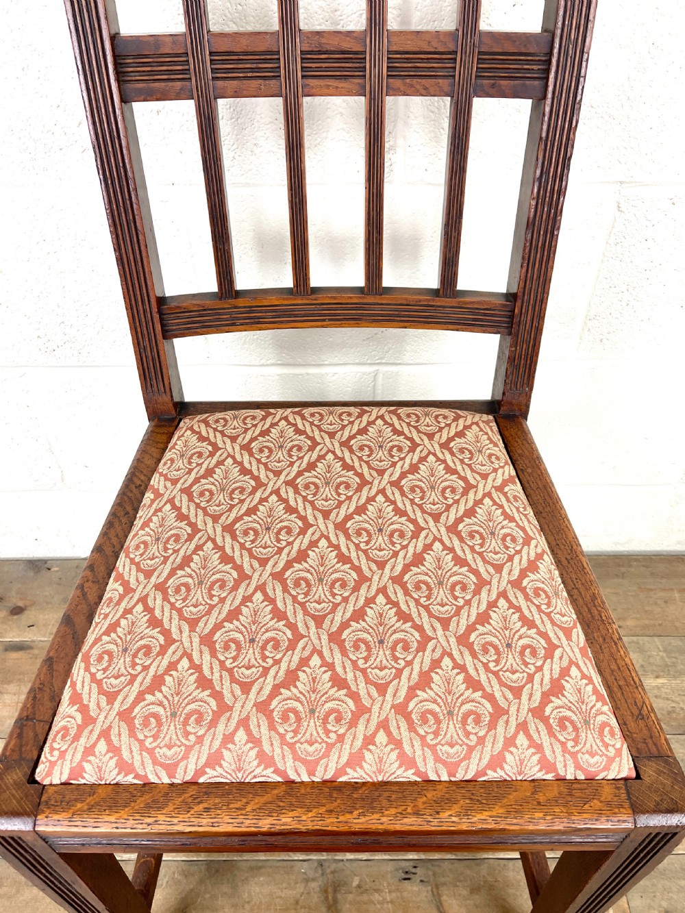 Set of Seven Antique Dining Chairs  View XIV